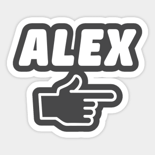 I'm With Alex Sticker